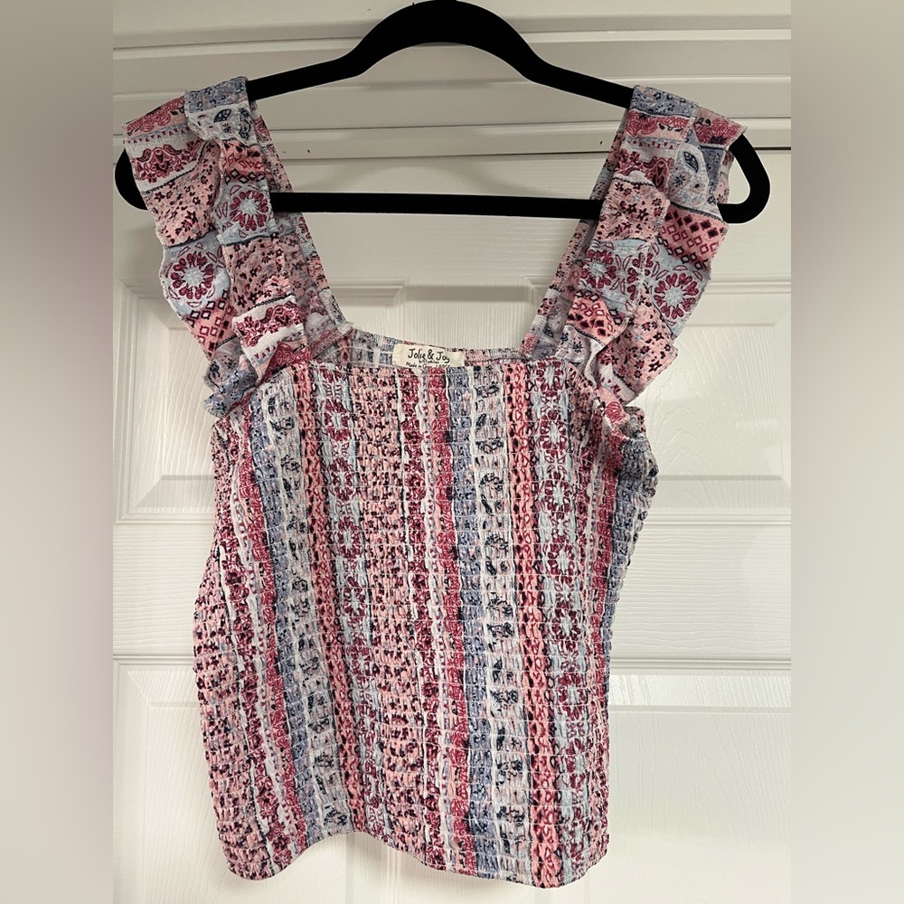 Bohemian Tank w/ Ruffled Accents